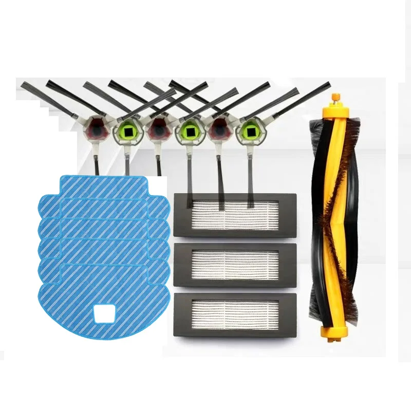 for ecovacs deebot ozmo 610 robot vacuum cleaner parts Main roller side brush hepa filter mop cloth replacement kit | Бытовая техника