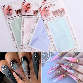 1PC 3D Mesh Fluorescent Nail Stickers Gold Silver Mixed Colors Stripe Line Tape on Nails Adhesive Silk Foil Nail Art Decorations
1PC 3D Mesh Fluorescent Nail Stickers Gold Silver Mixed Colors Stripe Line Tape on Nails Adhesive Silk Foil Nail Art Decorations