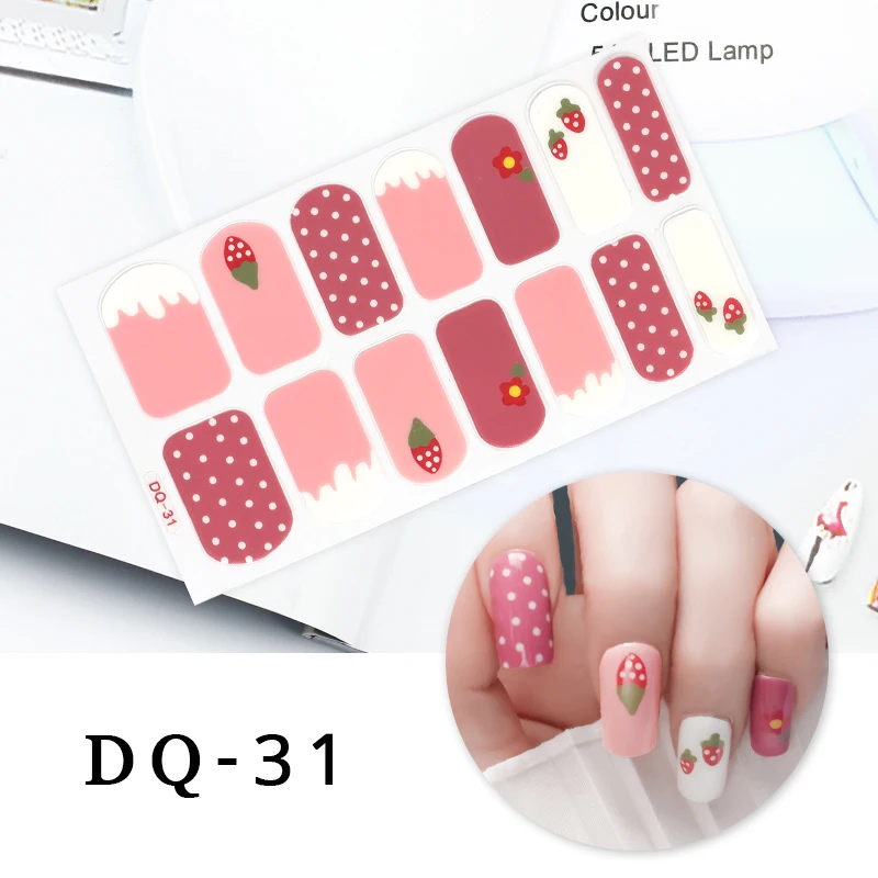 Sanuxc Strawberry Nail Stickers Full Cover Nail Polish Stickers for Nails Art Self Adhesive Stickers for Women Manicure Gift
Sanuxc Strawberry Nail Stickers Full Cover Nail Polish Stickers for Nails Art Self Adhesive Stickers for Women Manicure Gift