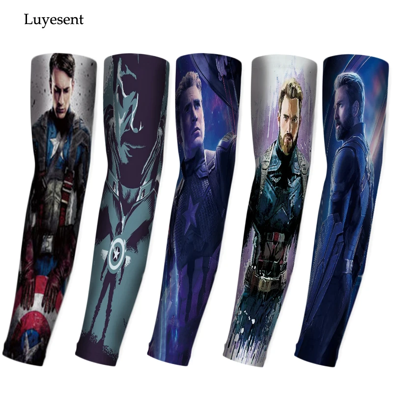 5 Patterns Ice Fabric Unisex Manga Cartoon "Marvel-Captain American" Print Arm Warmers UV Protect Elbow Sport Outdoor Women Men
5 Patterns Ice Fabric Unisex Manga Cartoon "Marvel-Captain American" Print Arm Warmers UV Protect Elbow Sport Outdoor Women Men