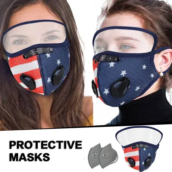 Unisex Flag Print American Face Mask Outdoor Mouth Mask With Eyes Shield Washable mascarilla lavable mascarillas para niños
Unisex Flag Print American Face Mask Outdoor Mouth Mask With Eyes Shield Washable mascarilla lavable mascarillas para niños