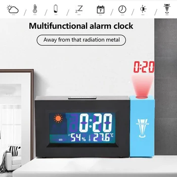 Digital Weather Clock Weather Station LED Screen Forecast Projection Clock Temperature Humidity Clock Rotating Alarm Clock
Digital Weather Clock Weather Station LED Screen Forecast Projection Clock Temperature Humidity Clock Rotating Alarm Clock