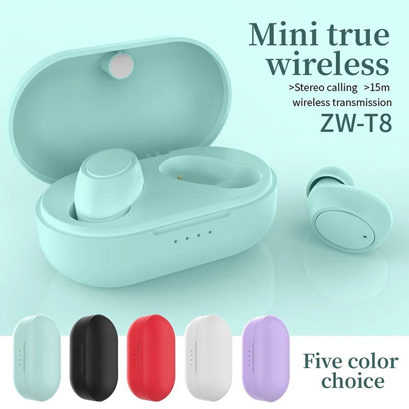 T8 TWS Bluetooth Headsets VS Red Air dot Wireless Earbuds 5.0 TWS Earphone Noise Cancelling Mic for iPhone Xiaomi Huawei Samsung
T8 TWS Bluetooth Headsets VS Red Air dot Wireless Earbuds 5.0 TWS Earphone Noise Cancelling Mic for iPhone Xiaomi Huawei Samsung