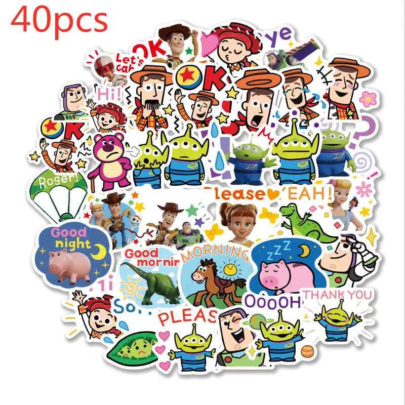 40PCS Toy Story 4 Sticker Forky Woody Alien Buzz Lightyear Waterproof Stickers Book refrigerator Laptop Stickers
40PCS Toy Story 4 Sticker Forky Woody Alien Buzz Lightyear Waterproof Stickers Book refrigerator Laptop Stickers