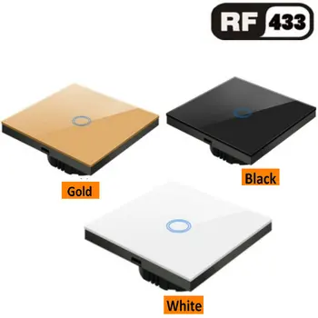 RF433 Remote Control Switch EU Standard 1/2/3 Gang Touch Wall Light Switch 220V White Crystal Glass RF Controller Switches
RF433 Remote Control Switch EU Standard 1/2/3 Gang Touch Wall Light Switch 220V White Crystal Glass RF Controller Switches