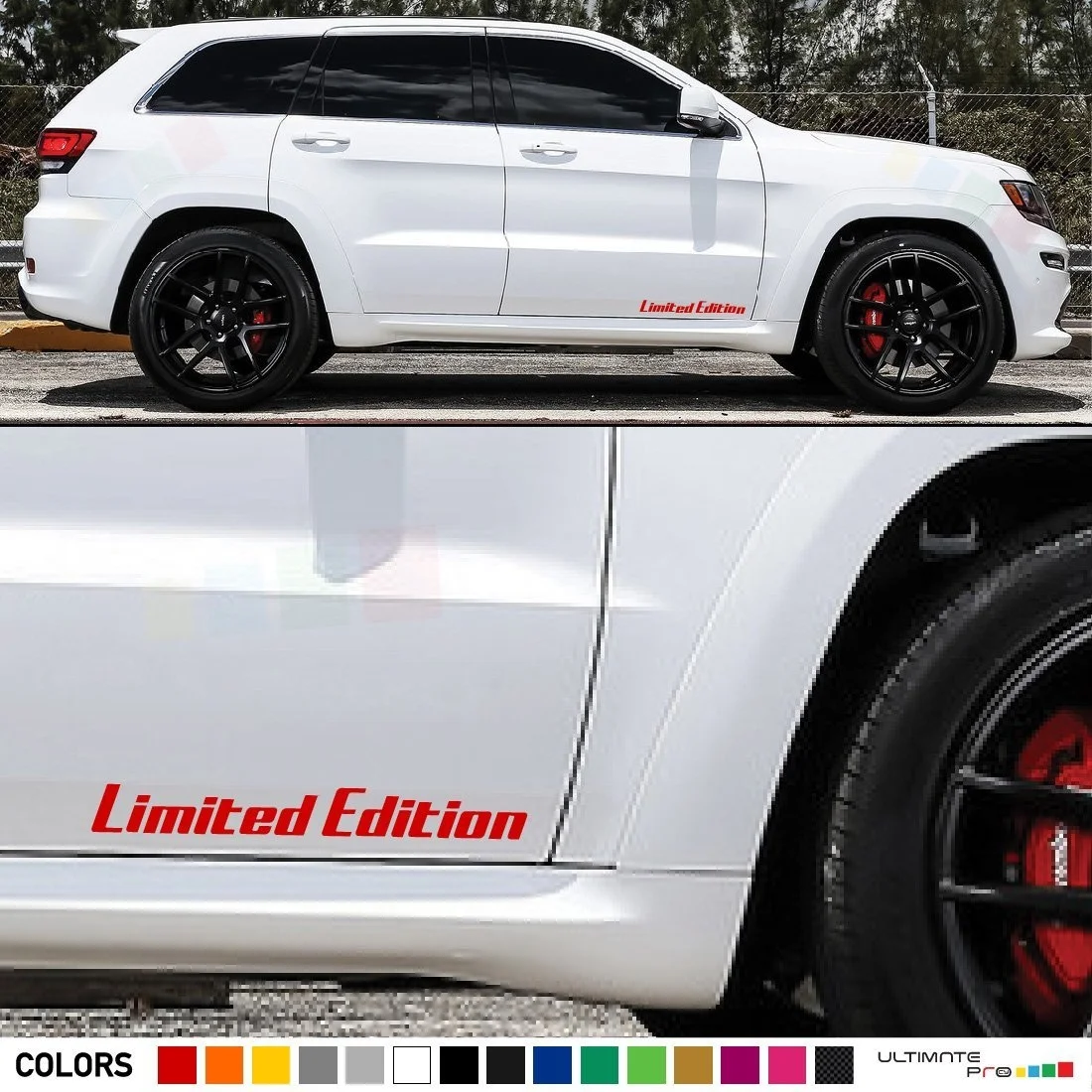 For 1Pair For Set of Limited Edition Door Decal Sticker Graphic Compatible with Jeep Grand Cherokee WK2 SRT8
For 1Pair For Set of Limited Edition Door Decal Sticker Graphic Compatible with Jeep Grand Cherokee WK2 SRT8