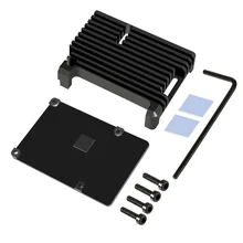 Raspberry Pi 4 4B Metal Case Raspberry Pi Aluminum Alloy Case with Passive Cooling Case for Raspberry Pi 4/4B
Raspberry Pi 4 4B Metal Case Raspberry Pi Aluminum Alloy Case with Passive Cooling Case for Raspberry Pi 4/4B