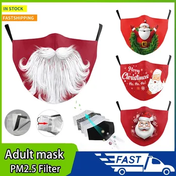 Christmas Face Mask Santa Claus 3d Printed Washable Fabric Dustproof Protective Breathable Mascarillas with Filter Face Shield
Christmas Face Mask Santa Claus 3d Printed Washable Fabric Dustproof Protective Breathable Mascarillas with Filter Face Shield