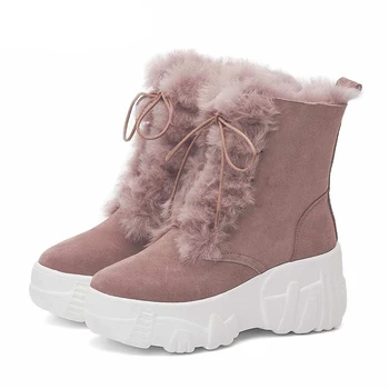 Luxury brand ankle boots women's new winter keep warm shoes cow leather high heels thick bottom shoes women's snow boots mujer
Luxury brand ankle boots women's new winter keep warm shoes cow leather high heels thick bottom shoes women's snow boots mujer
