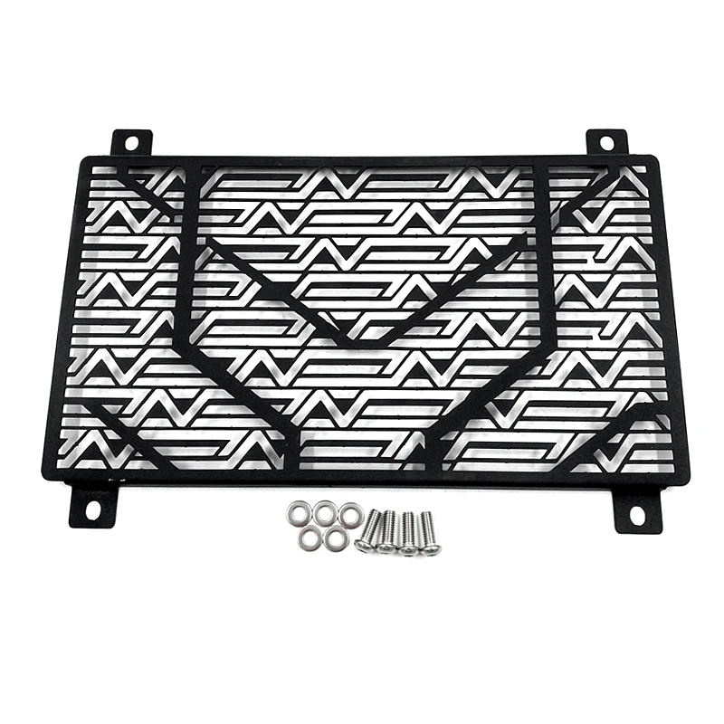 Motorbike Radiator Water Cooler Grille Guard Grill Cover Protector Steel Black For KAWASAKI Ninja 400 Z400 2018 2019 (1)