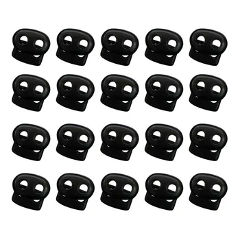 500pcs Plastic Cord Lock End Toggle Double Hole Spring Stoppers Push Lock Apparel Cord Elastic Rope sportswear Accessories
500pcs Plastic Cord Lock End Toggle Double Hole Spring Stoppers Push Lock Apparel Cord Elastic Rope sportswear Accessories