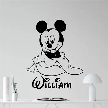 Disney Mickey Mouse Wall Sticker Custom Name Vinyl Sticker Kids Room Boy Bedroom accessories Wall Art Nursery Wall Decor 
Disney Mickey Mouse Wall Sticker Custom Name Vinyl Sticker Kids Room Boy Bedroom accessories Wall Art Nursery Wall Decor