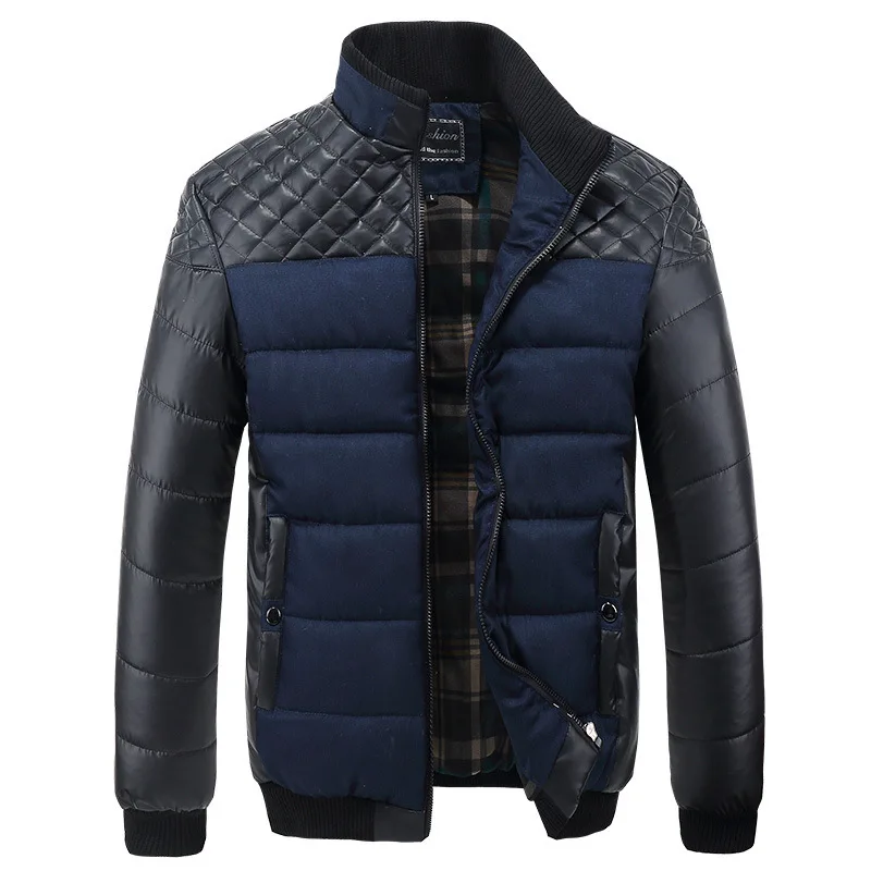 Winter Jacket Men Clothing Cotton Coats Men Solid Color Jacket Stitching Self-cultivation Collar Jacket Thick Winter Parkas Men
Winter Jacket Men Clothing Cotton Coats Men Solid Color Jacket Stitching Self-cultivation Collar Jacket Thick Winter Parkas Men