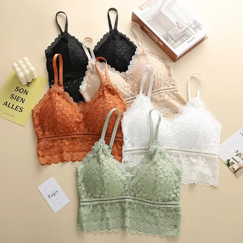 Linbaiway Women's Bras Seamless Sexy Lace Wrapped Chest Underwear Wire Free Bras Lingerie Female Crop Mesh Red Lace Bra
Linbaiway Women's Bras Seamless Sexy Lace Wrapped Chest Underwear Wire Free Bras Lingerie Female Crop Mesh Red Lace Bra