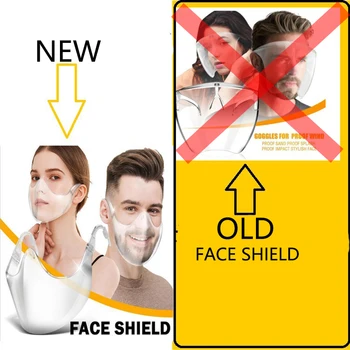New Transparent Face Shield Anti-spray Reusable Mask Safety Waterproof Face Mask For Adult Outdoor Working Use Mouth Cover
New Transparent Face Shield Anti-spray Reusable Mask Safety Waterproof Face Mask For Adult Outdoor Working Use Mouth Cover