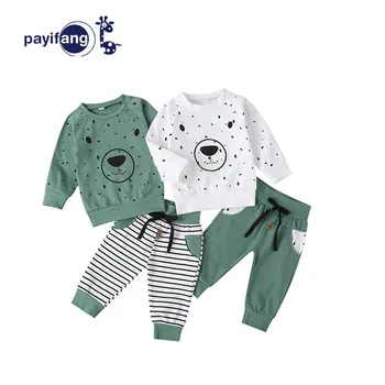 Newborn Spring Autumn Clothes Sets Kids Clothes Baby Boy Girl roupa infantil Cartoon Bear Sweatshirt Tops+ Pants Outfits Set
Newborn Spring Autumn Clothes Sets Kids Clothes Baby Boy Girl roupa infantil Cartoon Bear Sweatshirt Tops+ Pants Outfits Set