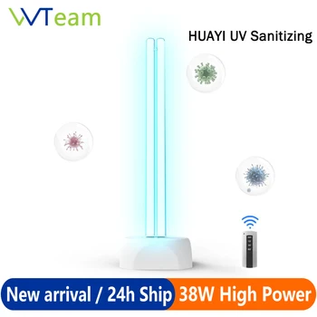 Youpin HUAYI UVC Sterilizing Lamp 38W Power Ozone UV Disinfection Household Ultraviolet Tube Germicidal Light Remote Control
Youpin HUAYI UVC Sterilizing Lamp 38W Power Ozone UV Disinfection Household Ultraviolet Tube Germicidal Light Remote Control