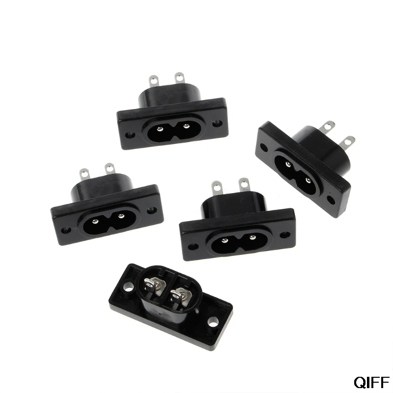 Drop Ship&Wholesale 5 Pcs IEC320 C8 2 Terminal Power Plug Inlet Socket AC 250V 2.5A Aug. 8
Drop Ship&Wholesale 5 Pcs IEC320 C8 2 Terminal Power Plug Inlet Socket AC 250V 2.5A Aug. 8