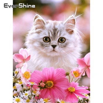 Evershine 5D Diamond Painting Cat Cross Stitch Animal Embroidery Complete Kit Picture Of Rhinestones Decoration Home
Evershine 5D Diamond Painting Cat Cross Stitch Animal Embroidery Complete Kit Picture Of Rhinestones Decoration Home