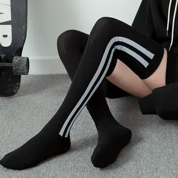 4 style Ladies Girl Over The Knee Thigh High Stockings Striped Korea Style Womens Stretch Girls Cotton Stockings One Size
4 style Ladies Girl Over The Knee Thigh High Stockings Striped Korea Style Womens Stretch Girls Cotton Stockings One Size