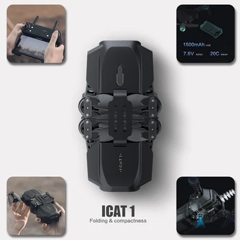 ICAT1 GPS Drone 4K Dual HD Camera Optical Flow Positioning FPV WIFI Four-Axis Aircraft Professional Auto Follow Foldable Toy
ICAT1 GPS Drone 4K Dual HD Camera Optical Flow Positioning FPV WIFI Four-Axis Aircraft Professional Auto Follow Foldable Toy