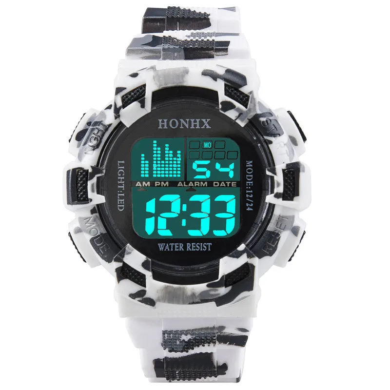 Fashion Digital Watch Men's Military Waterproof Sports Watches Silicone LED Digital Watch Men Wristwatches Clock Male