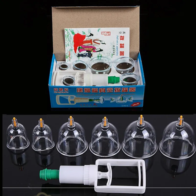 6/12 PC Vacuum Cupping Set Chinese Medical Cupping Cups Vacuum cans Suction Cup Therapy Back Body detox Anti Cellulite Massager
6/12 PC Vacuum Cupping Set Chinese Medical Cupping Cups Vacuum cans Suction Cup Therapy Back Body detox Anti Cellulite Massager