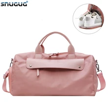 SNUGUG Sacos Para Sapatos Saco de Ginástica Ao Ar Livre Mulheres À Prova D' Água Esportes Masculinos Novas Mulheres Tote Bolsa de Viagem Saco de Nylon de Ginástica Rosa saco Dos Homens(China)