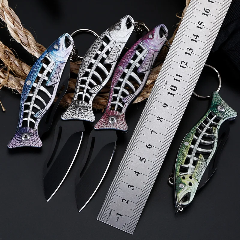 Keychain Keyring Pocket Knife Keychain Hike Tools Knife Hike Camp Folding Fish-shape
Keychain Keyring Pocket Knife Keychain Hike Tools Knife Hike Camp Folding Fish-shape