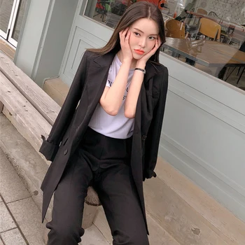 Women's suit 2020 spring new solid color suit jacket nine points pants red two-piece female fashion temperament loose clothes
Women's suit 2020 spring new solid color suit jacket nine points pants red two-piece female fashion temperament loose clothes