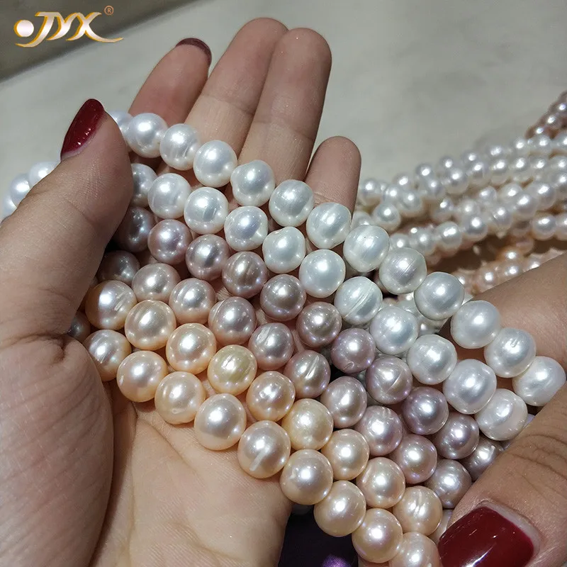 JYX Big Quality Pearl DIY String 10-11mm Oval Real Freshwater natural pearl Strings Strands Handmade 16.5" DIY material
JYX Big Quality Pearl DIY String 10-11mm Oval Real Freshwater natural pearl Strings Strands Handmade 16.5" DIY material