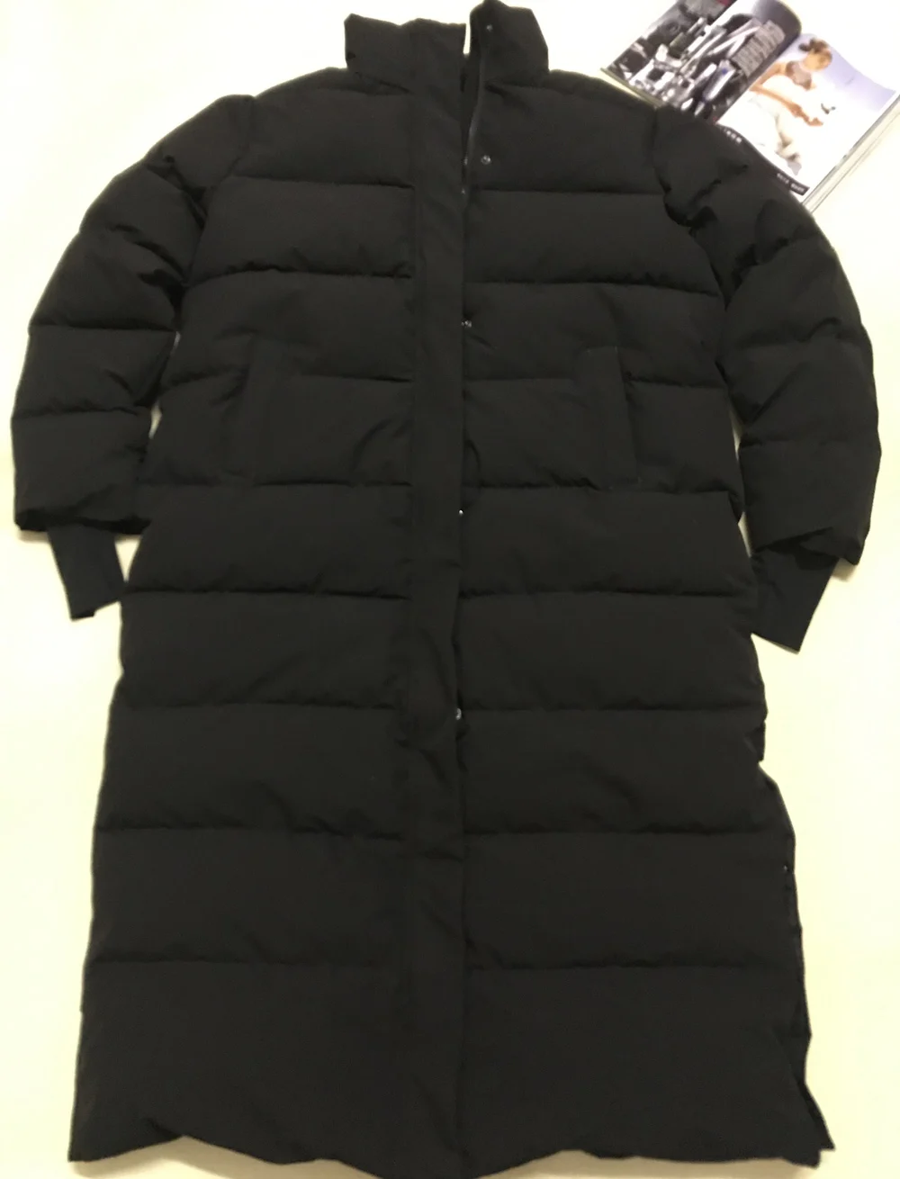 Зимняя куртка Женское пальто с капюшоном Макси длинное большого размера плюс