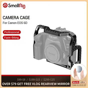 

SmallRig 6D Form-fitting Cage for Canon EOS 6D Camera Cage With Built-in Arca Plate and ARRI locating Holes -2407