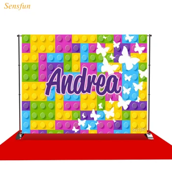 LEVOO photographic background Building Block colorful Party butterfly photocall photobooth studio photography backdrop
LEVOO photographic background Building Block colorful Party butterfly photocall photobooth studio photography backdrop