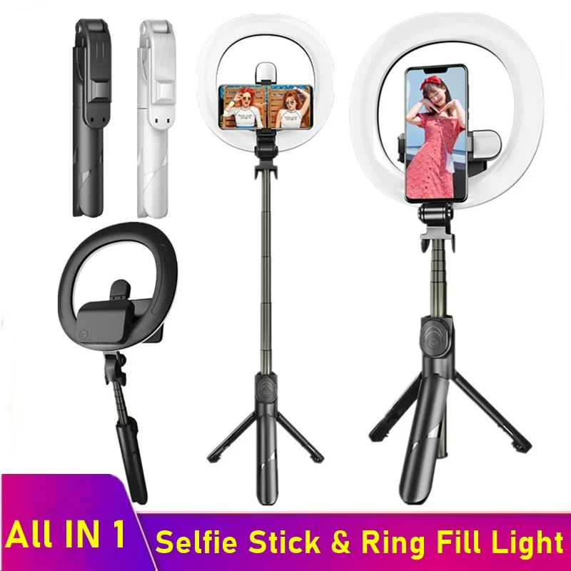 Tongdaytech 2IN1 Portable Bluetooth Selfie Stick Dimmable Ring Fill Light With Tripod For Smartphone Makeup Video Live Studio
Tongdaytech 2IN1 Portable Bluetooth Selfie Stick Dimmable Ring Fill Light With Tripod For Smartphone Makeup Video Live Studio