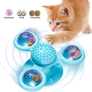 3 Balls Windmill Cat Toy Turntable Teasing Interactive Cat Toys Interactive with Catnip Cat Scratching Tickle Pet Ball Toys
3 Balls Windmill Cat Toy Turntable Teasing Interactive Cat Toys Interactive with Catnip Cat Scratching Tickle Pet Ball Toys