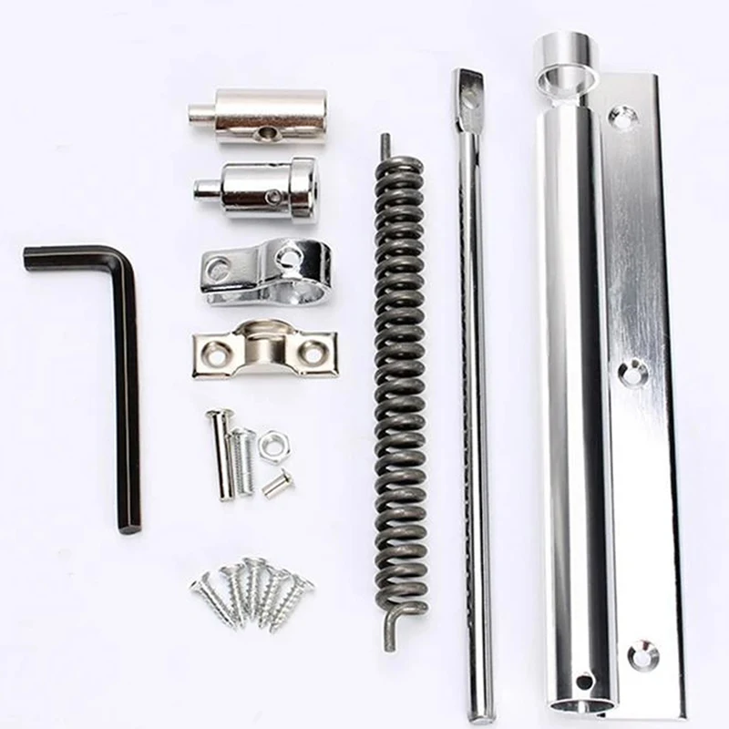 Aluminum Alloy Closer Door Automatic Self Closing Surfaces Mounted Display Hardware Furniture 3 Hole Stopper Hinge
Aluminum Alloy Closer Door Automatic Self Closing Surfaces Mounted Display Hardware Furniture 3 Hole Stopper Hinge
