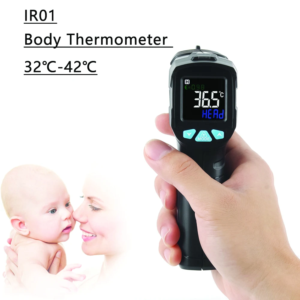 HOT Digital Temperature Meter Infrared Thermometer Non-Contact Handheld 32~42 Celsius Baby Forehead Infrared Thermometer
HOT Digital Temperature Meter Infrared Thermometer Non-Contact Handheld 32~42 Celsius Baby Forehead Infrared Thermometer