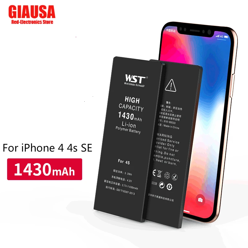 High Quality Suitable Apple 4S Mobile Phone Battery Polymer Lithium Battery High Capacity Suitable for Apple Se Battery
High Quality Suitable Apple 4S Mobile Phone Battery Polymer Lithium Battery High Capacity Suitable for Apple Se Battery