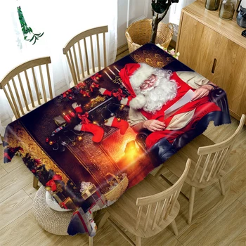 Thicken Cotton 3d Christmas Tablecloth Santa Claus by Fireplace Pattern Rectangular/Round Table Cloth for Wedding Picnic Party
Thicken Cotton 3d Christmas Tablecloth Santa Claus by Fireplace Pattern Rectangular/Round Table Cloth for Wedding Picnic Party