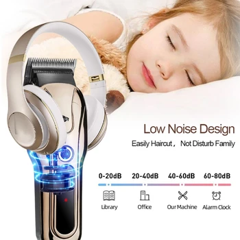 Electric Cordless Hair Trimmer Speed Adjustable Haircut Men Beard Clipper 517C
Electric Cordless Hair Trimmer Speed Adjustable Haircut Men Beard Clipper 517C