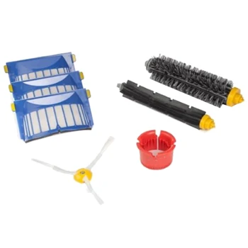 Replacement Kit,of Beater Brushes,3-Armed Side Brushes,Aero Vac Filters,Round Cleaning Tool for IRobot Roomba 600 Series 
Replacement Kit,of Beater Brushes,3-Armed Side Brushes,Aero Vac Filters,Round Cleaning Tool for IRobot Roomba 600 Series