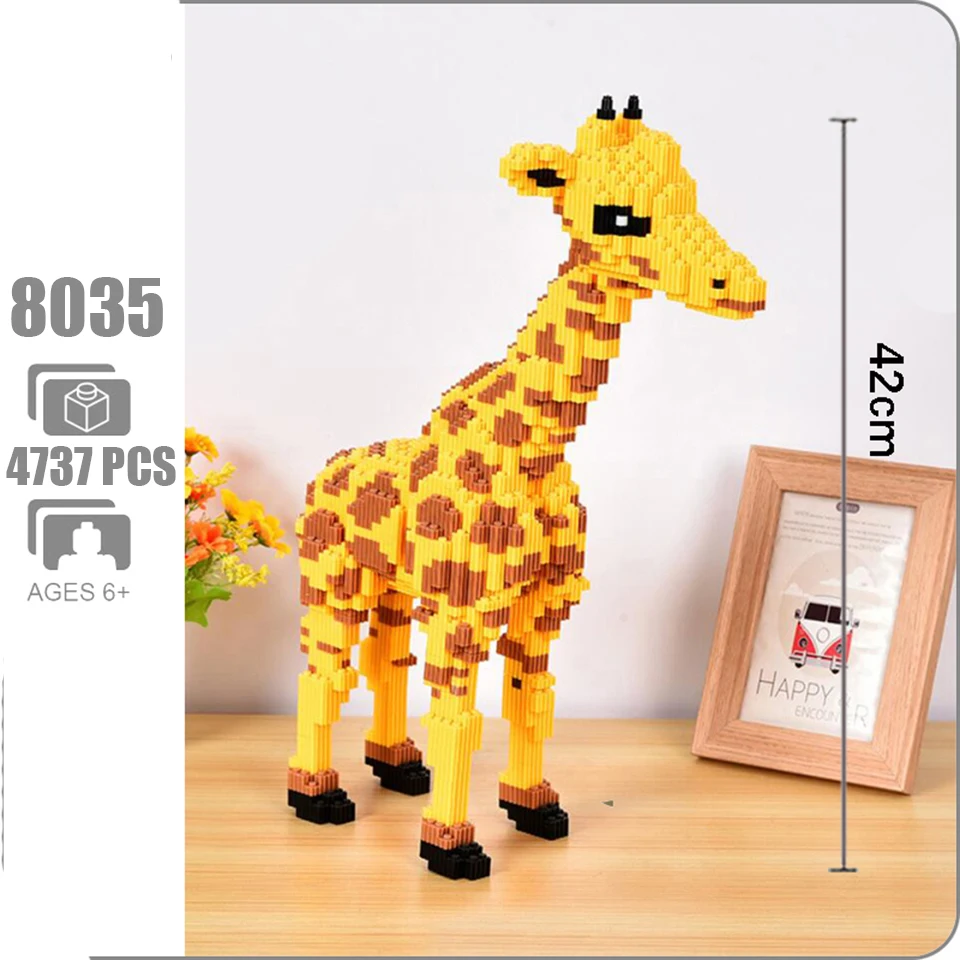 XIZAI Animal Pet Cartoon Yellow Giraffe 3D Stand Model Building Block DIY Mini Model Bricks 42cm Toys for Boy Children Gifts
XIZAI Animal Pet Cartoon Yellow Giraffe 3D Stand Model Building Block DIY Mini Model Bricks 42cm Toys for Boy Children Gifts