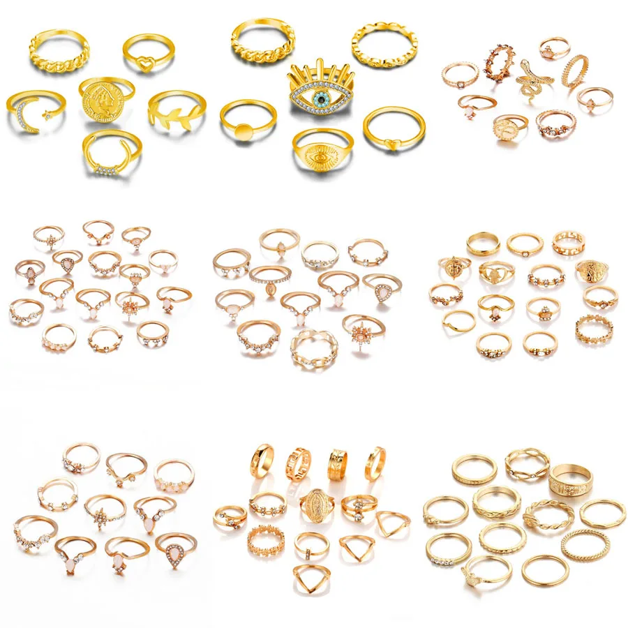 5-15Pcs/set Vintage Boho Snake Shape Animals Finger Rings Set Gold Crystal Midi Kunckle Ring Wedding Party Jewelry Accessories
5-15Pcs/set Vintage Boho Snake Shape Animals Finger Rings Set Gold Crystal Midi Kunckle Ring Wedding Party Jewelry Accessories