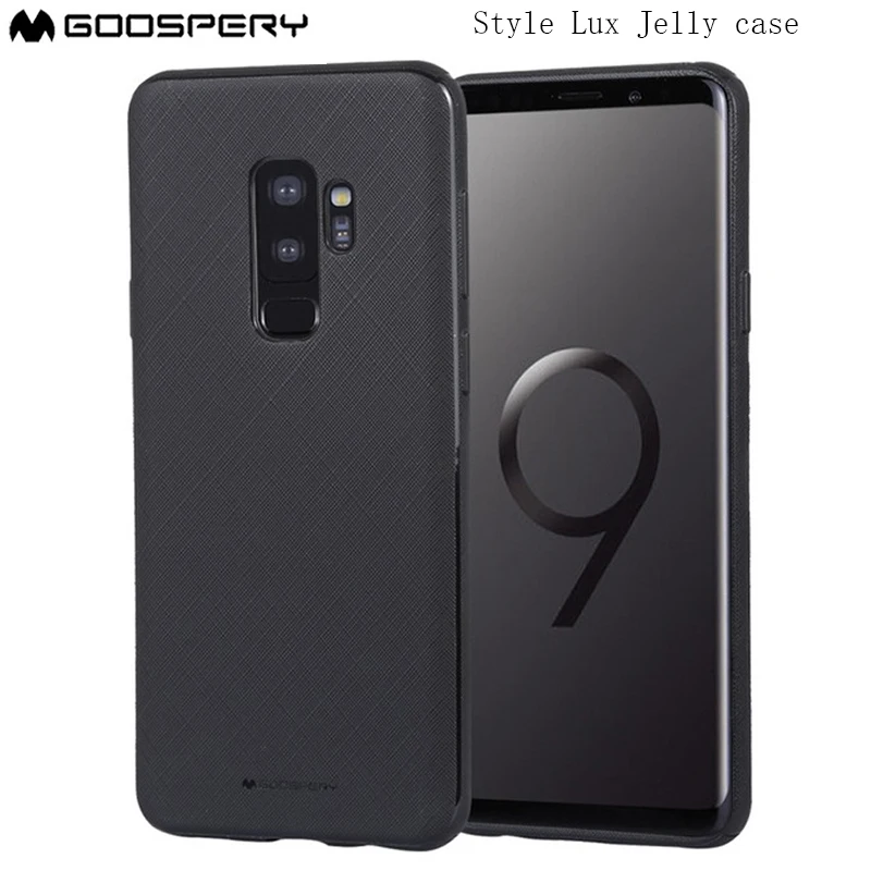 

Original Mercury Goospery Style Lux Jelly Case Texture Shockproof Cover for Samsung Galaxy s9 S9 Plus Note 8 9 10 plus