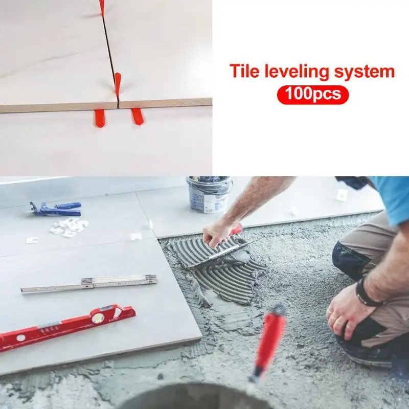 100pcs set Tile Alignment Tile Leveling System Locator Spacers Level Wedges Adjust the Gap Caused by Ceramic Tile Defects
100pcs set Tile Alignment Tile Leveling System Locator Spacers Level Wedges Adjust the Gap Caused by Ceramic Tile Defects