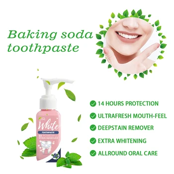 Whitening Toothpaste Fluoride-Free Intensive Stain Removal Fight Bleeding Fresh Breath Baking Soda Toothpaste
Whitening Toothpaste Fluoride-Free Intensive Stain Removal Fight Bleeding Fresh Breath Baking Soda Toothpaste