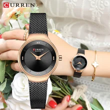 

CURREN Luxury Charming Analog Quartz Ladies Wristwatch Fashion Simple Movement Waterproof Stainless Steel Watches Women часы