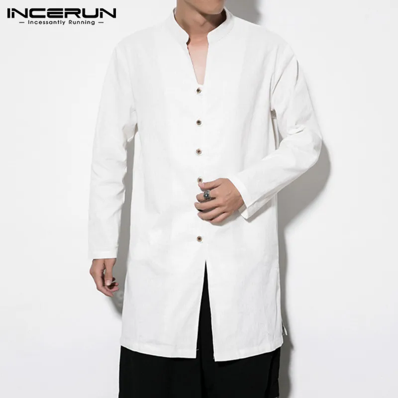 INCERUN 2019 Chinese Style Men Shirt Stand Collar Long Sleeve Solid Color Kung Fu Vintage Casual Long Shirt Men Camisa Plus Size
INCERUN 2019 Chinese Style Men Shirt Stand Collar Long Sleeve Solid Color Kung Fu Vintage Casual Long Shirt Men Camisa Plus Size
