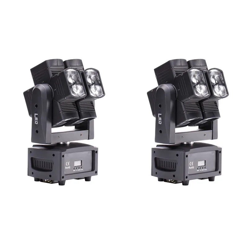 2pcs/lot Stage Light DMX LED 8x10W RGBW 4in1 Moving Head Light Hot Wheel Infinite Rotating LED Beam Stage KTV DJ Party Wedding
2pcs/lot Stage Light DMX LED 8x10W RGBW 4in1 Moving Head Light Hot Wheel Infinite Rotating LED Beam Stage KTV DJ Party Wedding